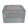 Cube/ Square shaped crystal ashtray Sevres France