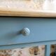 Bureau et Chaise patiné bleu