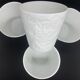 Set of 4 photophores in white biscuit