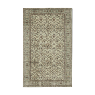 Hand-knotted antique turkish beige carpet 192 cm x 314 cm - 36558