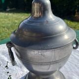 Vintage pewter vase with 2 handles
