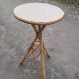 Rattan side table