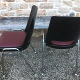 Suite of 4 Baumann chairs, Manhattan model