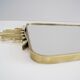 Mid century brass mirror, 40x74cm