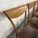 Set of 18 Scandinavian design chairs from the 1960s, organic curved wood.