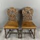 Paire de chaises en bois sculpté, fin XIXe siècle