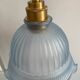Frosted blue glass suspension vintage cottage style