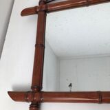 Vintage bamboo mirror