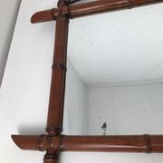Vintage bamboo mirror