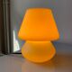 Vintage mushroom lamp in yellow glass habitat