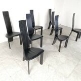 Set of 8 dining chairs by Rob & Dries van den Berghe, 1980s - set of 8