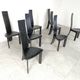 Set of 8 dining chairs by Rob & Dries van den Berghe, 1980s - set of 8
