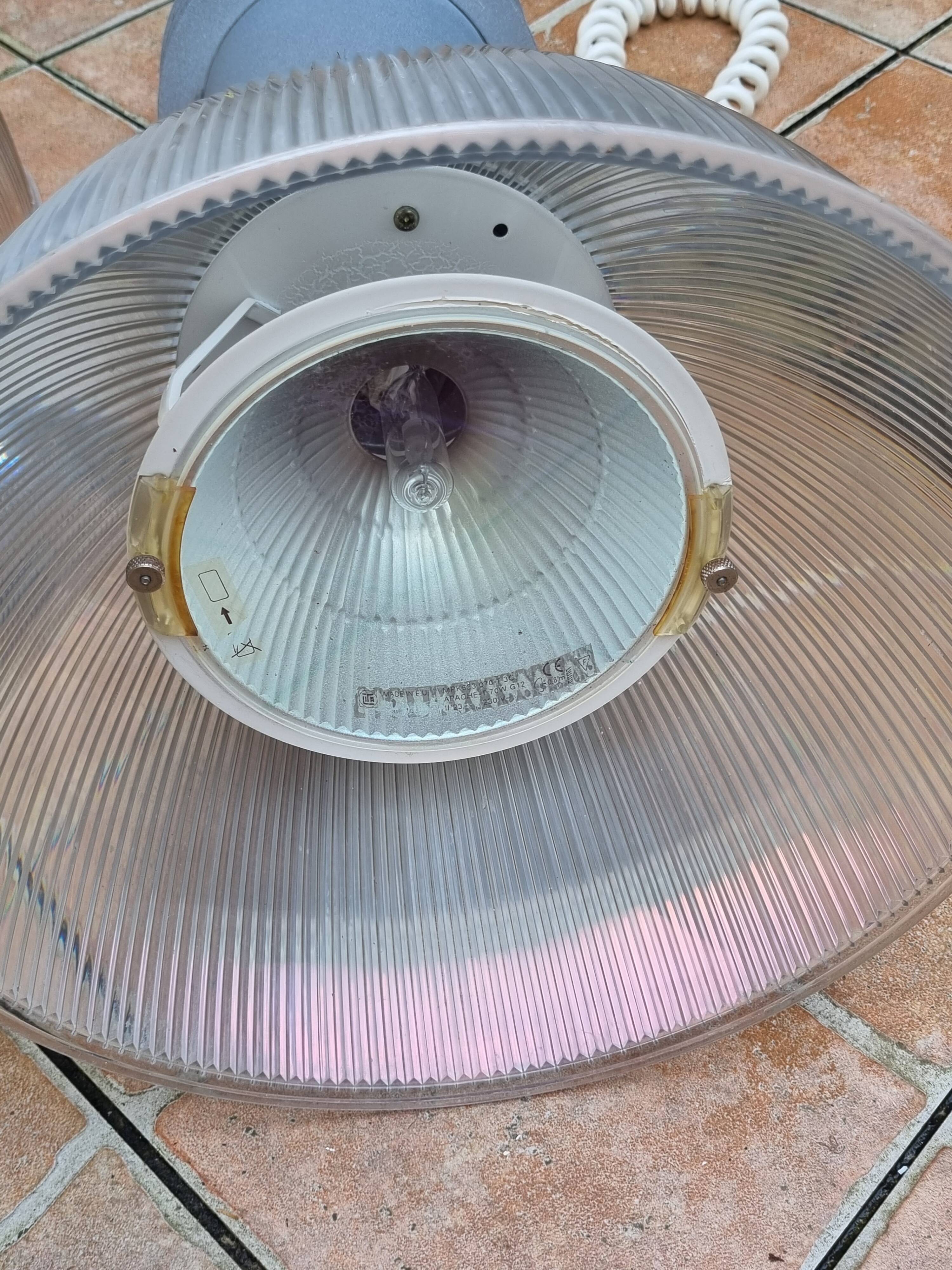 Pair of vintage industrial style pendant lights