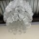 Hexagonal glass Cascade chandelier attributed to Av Mazzega, 1970s.