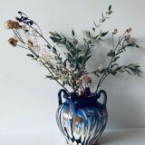 Vase old colors mixed with handles