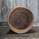 Old wicker basket, straw and bramble, woven basket, countryside, chal.