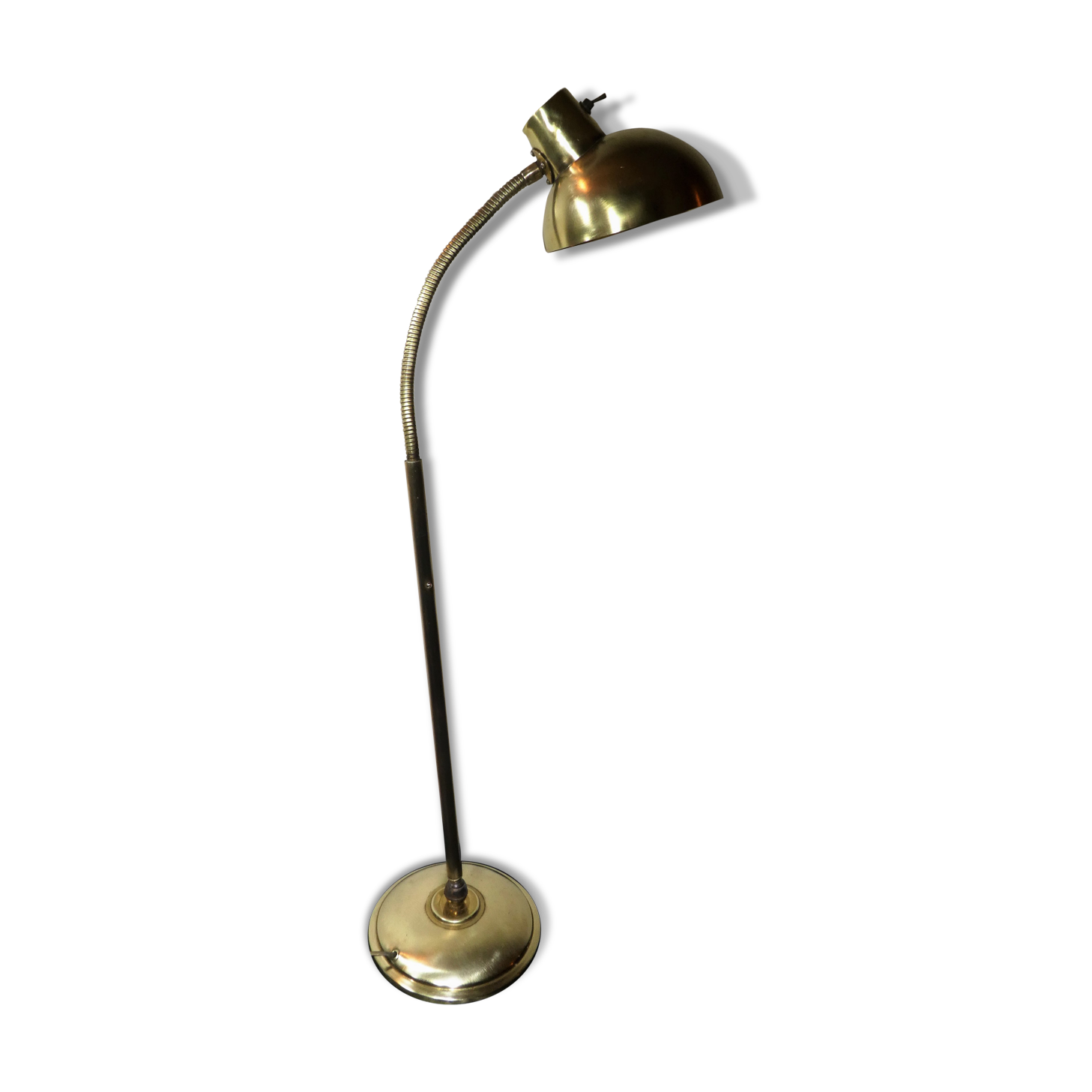 Brass desk lamp