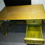 Desk with 2 drawers rattan