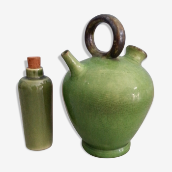 Batch bottle, jug stoneware vintage