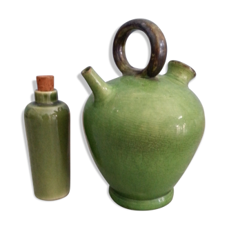 Batch bottle, jug stoneware vintage