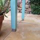 Vintage table of the 50s mado style in formica and wood with drawer and extension cords