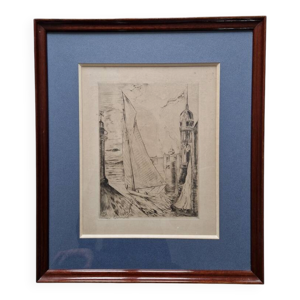 Gravure au burin Le lespinasse