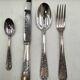 Silver-plated metal cutlery set