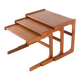 Salin Nyborg nesting tables - danish mid century modern design in teak