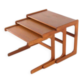 Tables gigognes Salin Nyborg - design danois du milieu du siècle moderne en teck