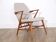 Vintage Scandinavian wooden armchair 1950