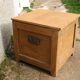 Small antique wooden chest – sandblasted