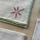 Embroidered flower napkins (set of 4)