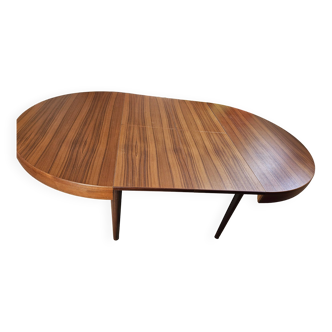 Scandinavian teak table with double butterfly extension 2 m by 1 m 20