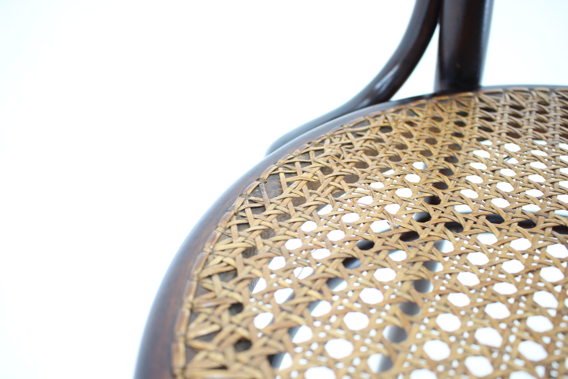 1930s Bentwood beech Chair with Pedig Seat, Austria