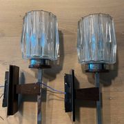 Pair of Mid-century Scandinavian Brutalist wall lights (1960s-70s)