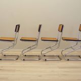 Set of four chairs, Bauhaus design, 1960s, production: Italy