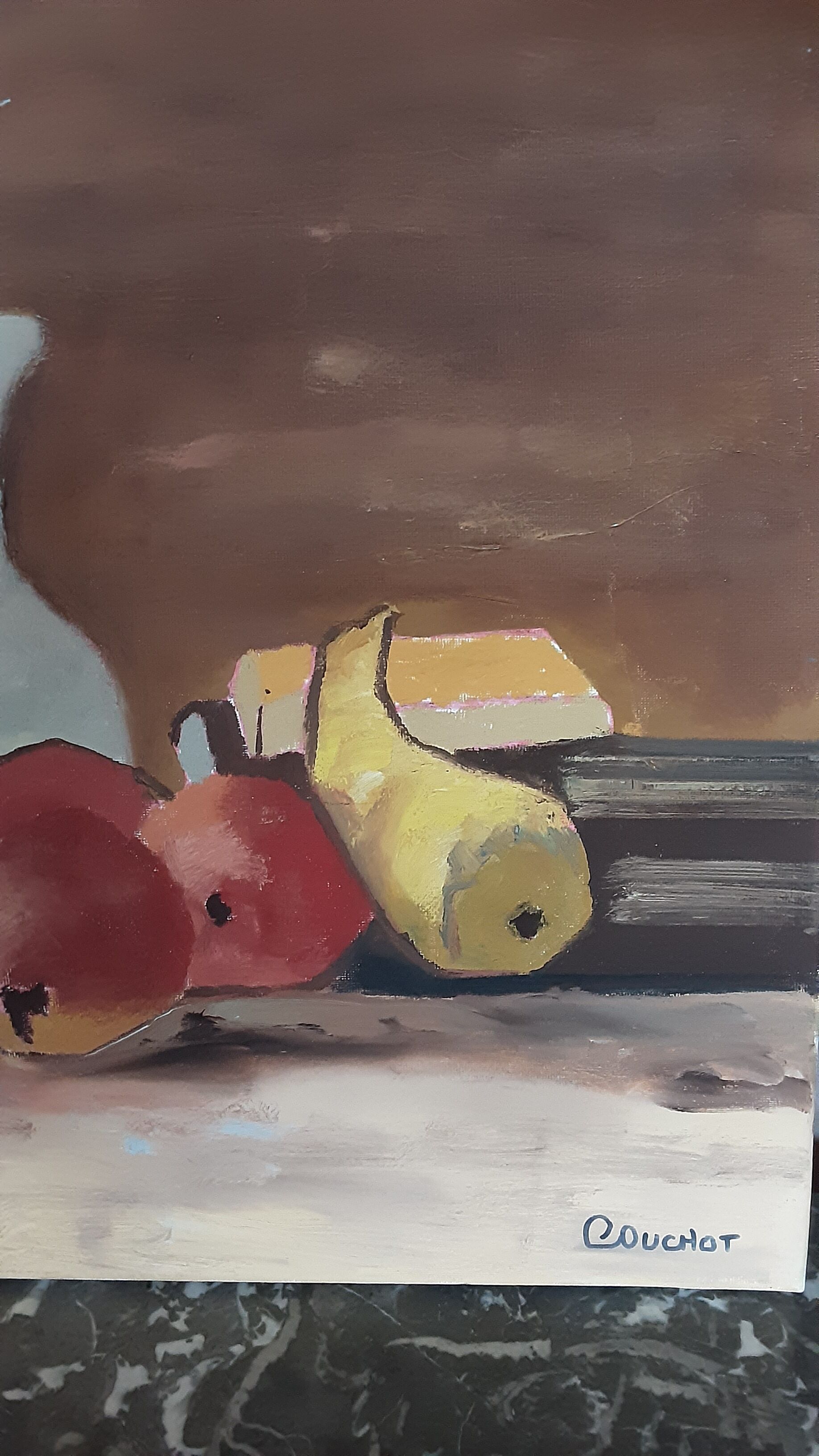 Toile acrylique nature morte - signée