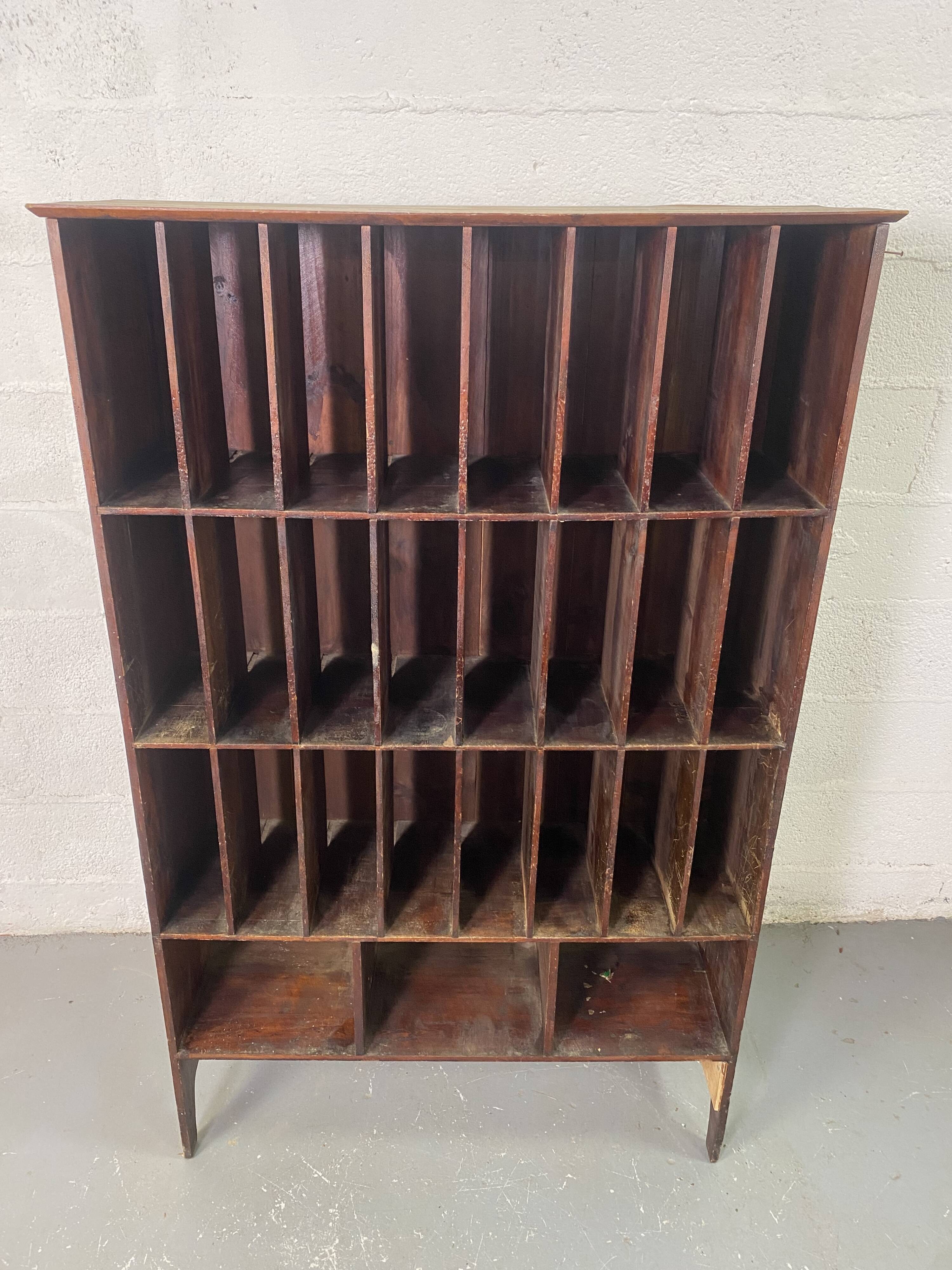 Wooden handcrafted craft furniture for postal sorting