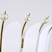 Grand chandelier Rupert Nikoll 27" mid-century brass with leaves, Austria, 1950.