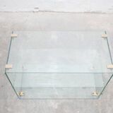 Console vintage en verre