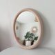 Vintage oval mirror from the 70s.