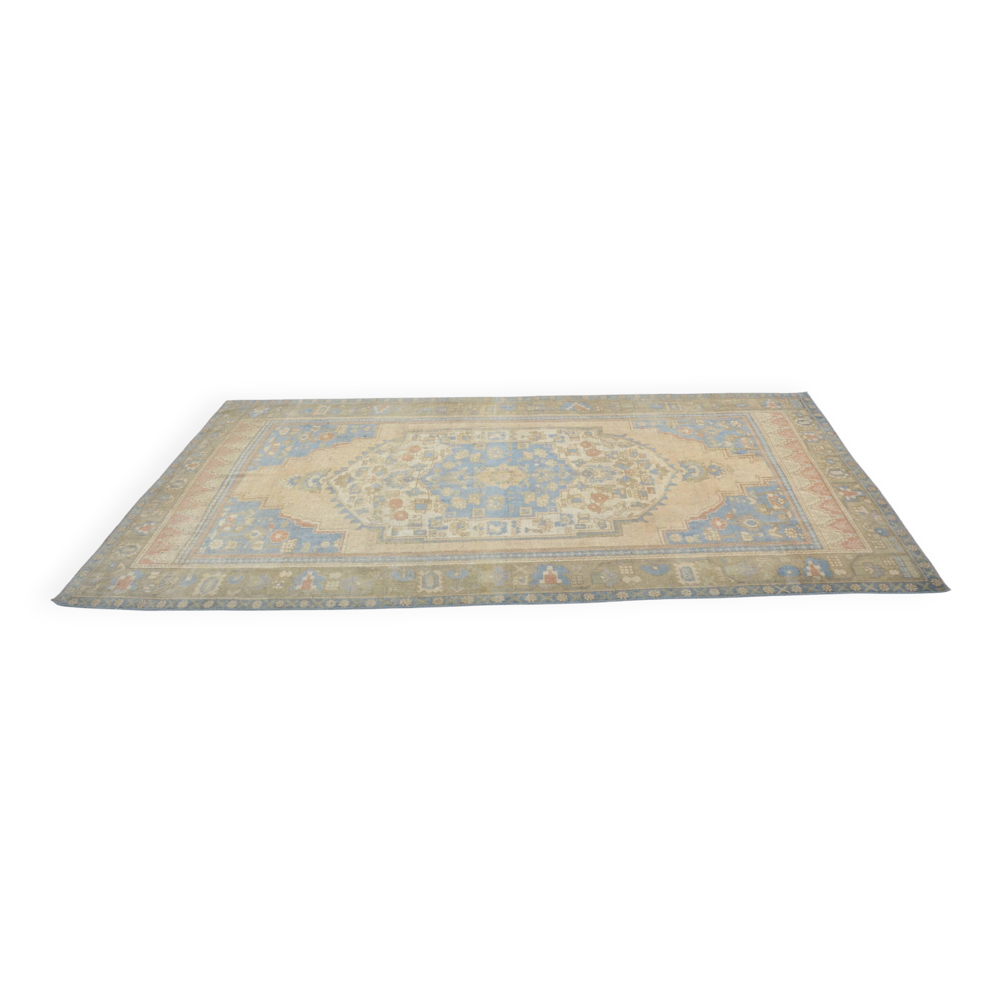Handmade Oushak Floor Rug sku 3416