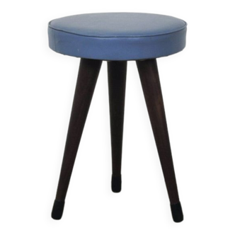 tabouret vintage bleu 3 pieds