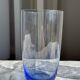Set of 4 blue orangeade glasses H14