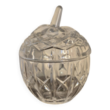 Vintage crystal apple candy box