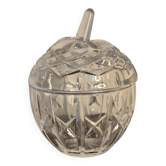 Vintage crystal apple candy box