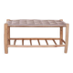 Braided bench with shelf