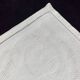 Set of 6 old white damask cotton napkins 53 x 53 cm
