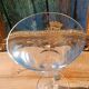 Large tasting glass with an old golden coat of arms – signed Jeanne Châtel