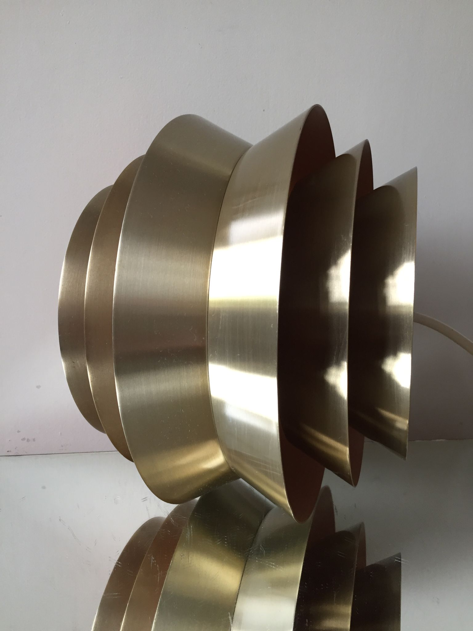 Brass hanging lamp by Carl Thore for Granhaga